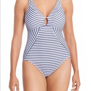 Time and Tru Striped One Piece